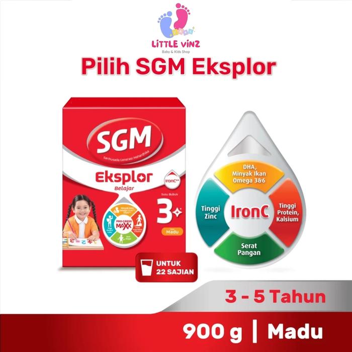 Gambar Susu SGM Eksplor 3+ Vanila Madu 900gr | Susu Pertumbuhan Balita Anak - Madu dari LittleVinz undefined Tokopedia