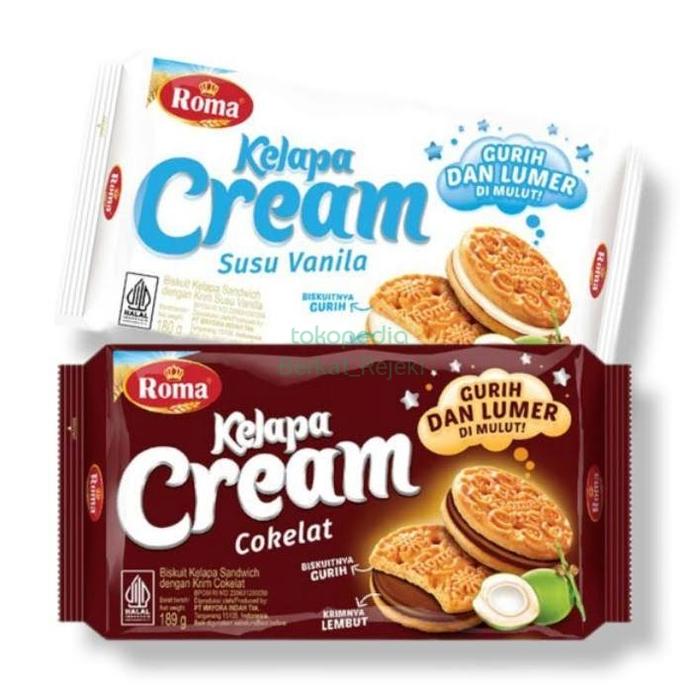 Gambar Roma Kelapa Cream Coklat Vanilla 180 gram - Coklat dari Berkat_Rejeki undefined Tokopedia