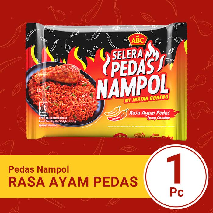 Gambar Mie ABC Pack Selera Pedas Nampol Rasa Ayam Pedas dari ABC President Official undefined Tokopedia