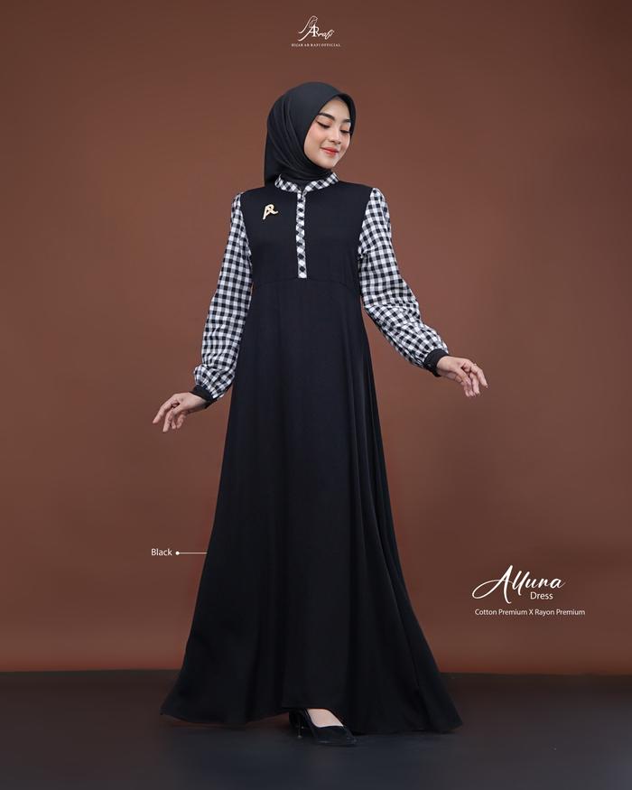 Gambar Best Seller arrafi gamis official nadheera luxury Terbaru 2024 - Black, S dari Distributor Arrafi Fashion undefined Tokopedia