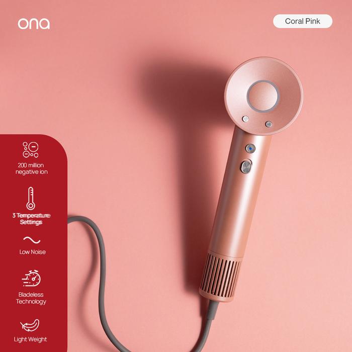 Gambar ONA High Speed Hairdryer Rambut Pengering Rambut - Coral Pink dari infitechindo official undefined Tokopedia