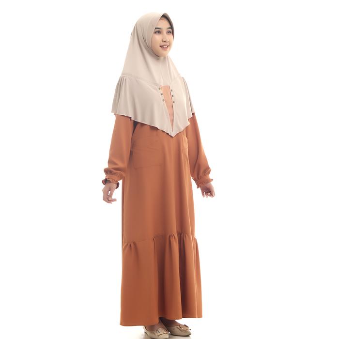 Gambar Bani Batuta - Gamis Muslim Dewasa Dresslim Sarang Byakta Exclusive - 36S Rust, M dari MOT.Fashionid undefined Tokopedia