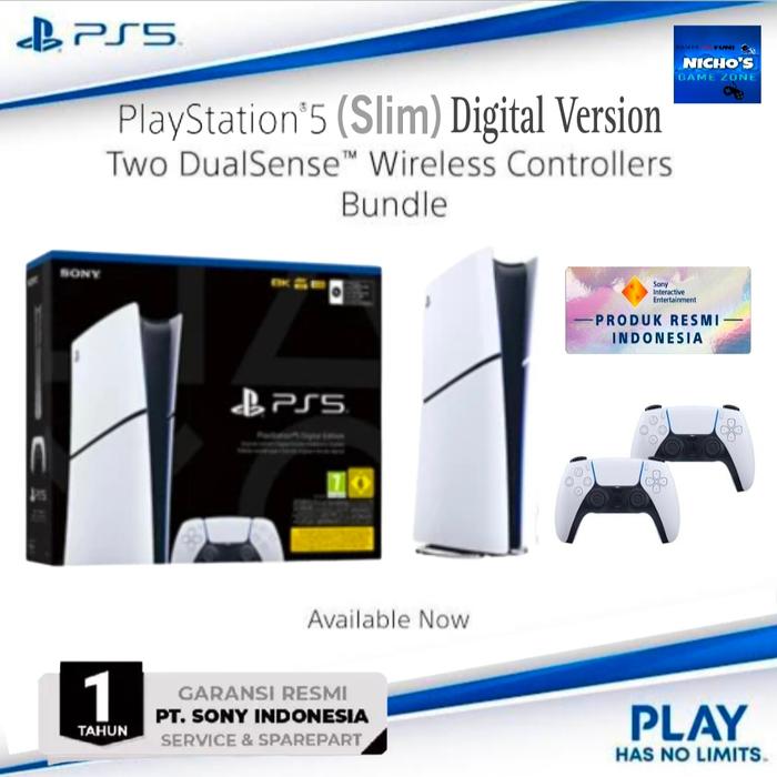 Sony PS5 Playstation Digital Version Slim Indo 2stik