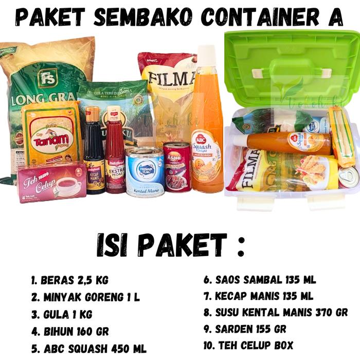 Gambar PAKET SEMBAKO CONTAINER - RANDOM, PAKET B dari TokoHokkii undefined Tokopedia