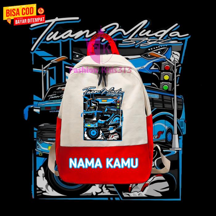 Gambar Tas ransel anak sd bus tuan muda style / tas backpack anak distro 07 - Merah, All Size dari JAY KIDS CLOTHING 313 undefined Tokopedia