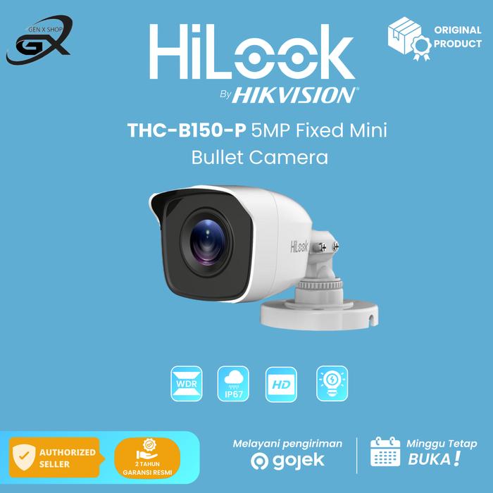 CAMARA BALA HILOOK DE 5MP THC B150P 2.8MM PLASTICA GARANTIA CON HOLOOK