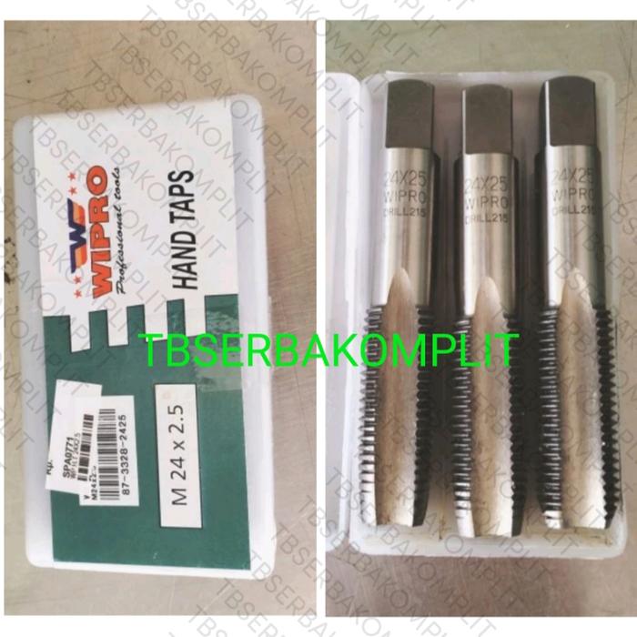 Gambar Handtap M24x2.5 WIPRO Thread Tools Hand Tap M24 x 2.5 ulir drat tool dari Berkat Makmur Gems undefined Tokopedia