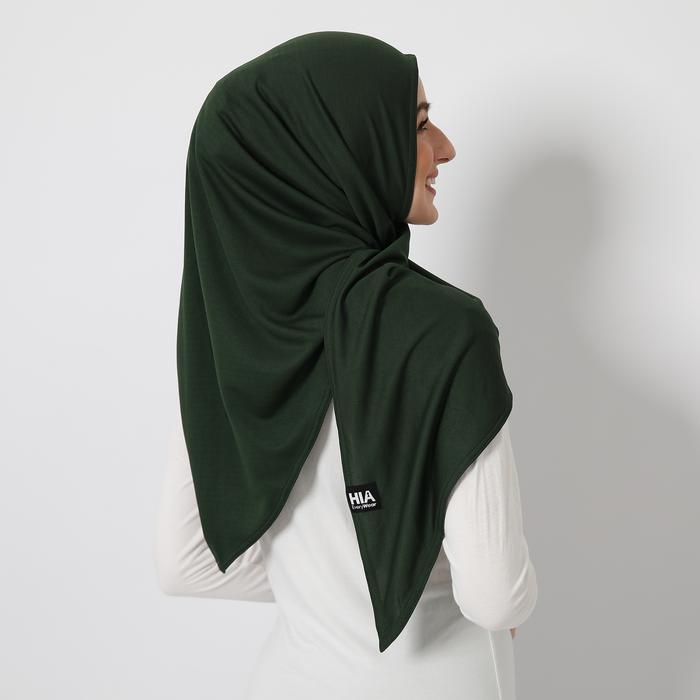 Gambar HIA EveryWear Ameera Sport Hijab Segitiga Instant Bahan Dry Fit - Army dari HIA EveryWear undefined Tokopedia