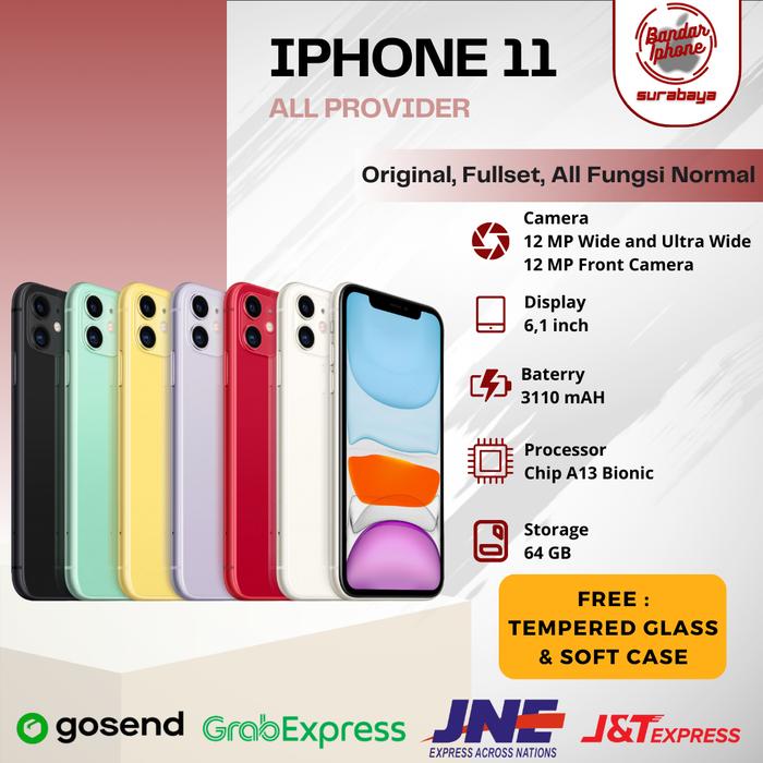 Gambar Iphone 11 64gb fullset all operator dari Bandariphonesby undefined Tokopedia