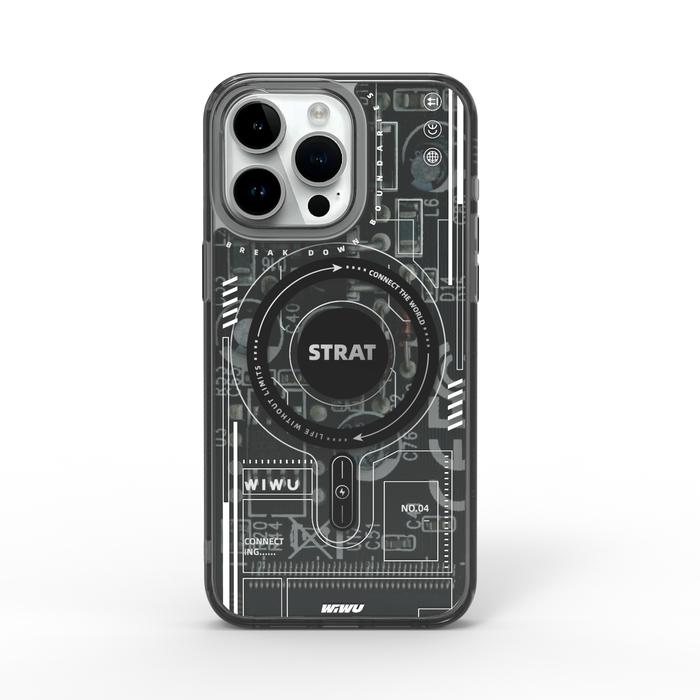 Gambar Case Compatible With iPhone 15 Pro/Max/Plus WiWU Mecha Circuit Series MagSafe Hybrid - H1, 15 Pro Max dari WiWU Official undefined Tokopedia