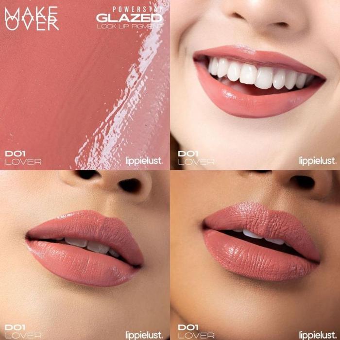 Gambar makeover glazed lock lip pigment - D01 LOVER dari Starlight Cosmetics undefined Tokopedia