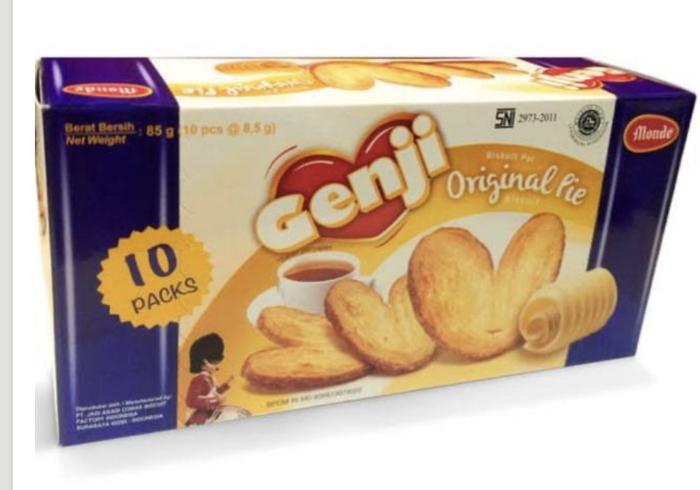 Gambar MONDE GENJI ORIGINAL PIE BOX isi 10 pack 85 gram dari MJC Andalan undefined Tokopedia
