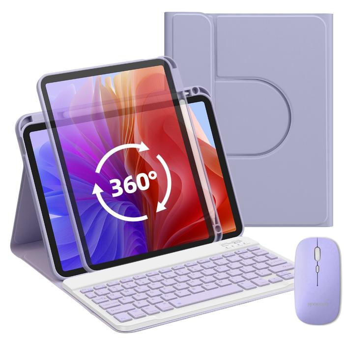 Gambar GOOJODOQ iPad Case bluetooth Keyboard Mouse magnetic 720° rotation - purple keyb set, ipad Pro 11 dari GOOJODOQ LOCAL SHOP undefined Tokopedia