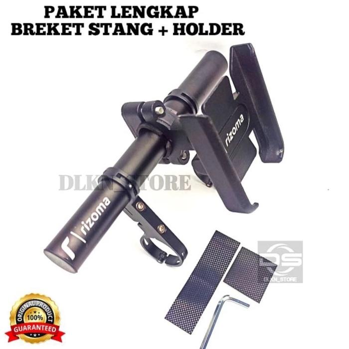 Gambar PAKET HOLDER HP + DUDUKAN BRACKET SPION STANG MOTOR VARIO NMAX PCX ADV - Paket Stang dari DanimotoOlshop undefined Tokopedia