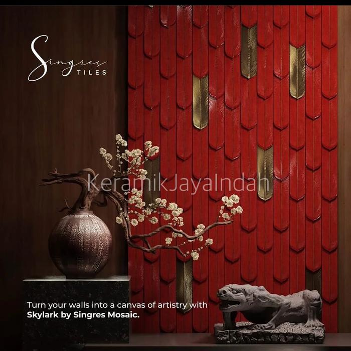 Gambar KERAMIK DINDING DAPUR KITCHEN BACKSPLASH WALL ART MOSAIC MOZAIK MOSAIK - GARUDA dari keramikjayaindah undefined Tokopedia