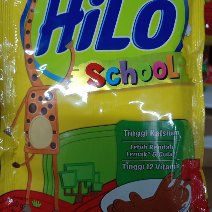 Gambar susu bubuk coklat HiLo school per renceng isi 10 sachet dari Abimi Store undefined Tokopedia