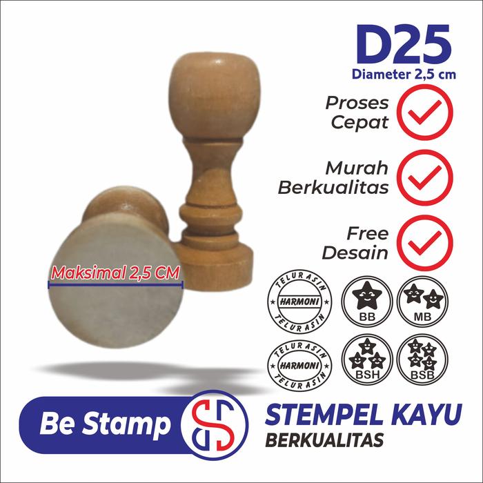 Gambar STEMPEL RUNAFLEK / KAYU / NYLO KOMPUTER - D25 dari Be Stamp undefined Tokopedia