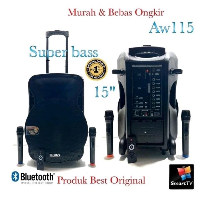 Gambar Speaker Portable Wireless Aiwa Elegant 15 Bluetooth 15 inch   harga Te - aiwa aw 115 dari DUNIA SOUND AUDIO undefined Tokopedia