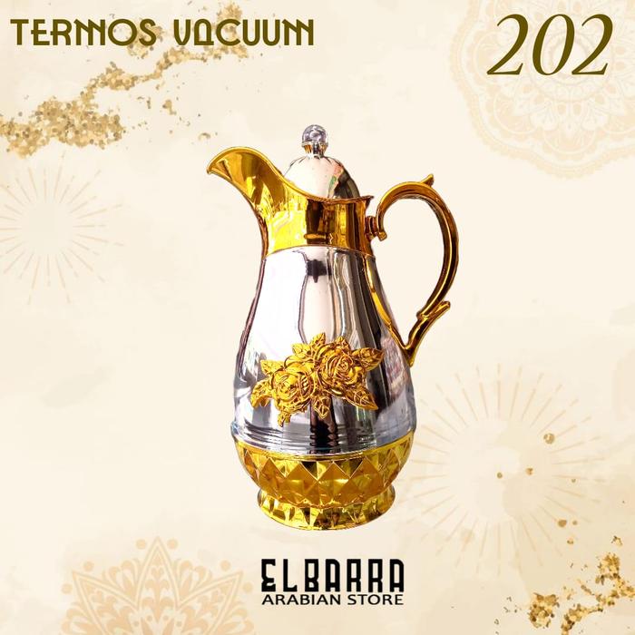 Gambar Termos Vacuum Arab Emas 1 Liter - 202 dari Ramadhani_Collection_NEW undefined Tokopedia