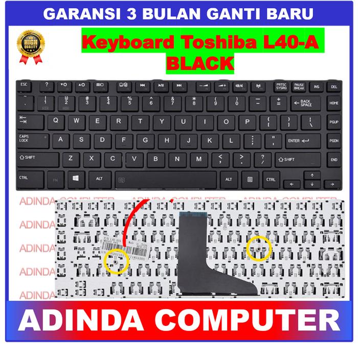 Gambar Keyboard Laptop Toshiba Satellite L40 L40A L40-A L45 C40a C40d - Hitam dari Adinda Computer undefined Tokopedia