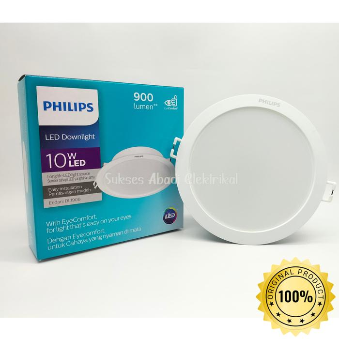 Gambar PHILIPS ERIDANI DOWNLIGHT DOWN LIGHT 10W 10 W DL190B - PUTIH 6500 K dari TL. Sukses Abadi undefined Tokopedia