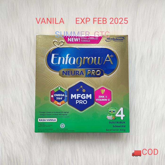 Gambar enfagrow A+4 A+ 4 susu formula vanila rasa vanilla 400 gram 400g 400gr dari SUMMER_GTC undefined Tokopedia
