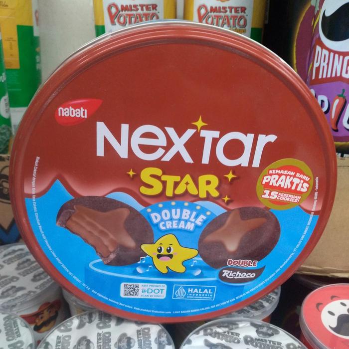 Gambar Nabati Nextar Star Double Cream Double Richoco 157.5gr-Biskuit Kaleng dari Jukota Shop undefined Tokopedia