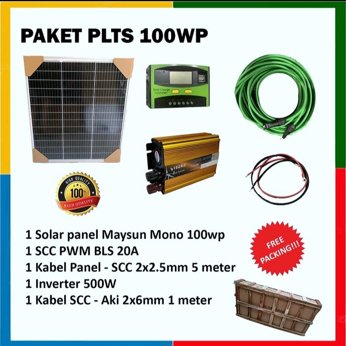 Gambar Paket Solar Panel 18 Watt Power Inverter Sistem 6000 Watt - 100WP 500W dari DhevaOlshop_NEW undefined Tokopedia