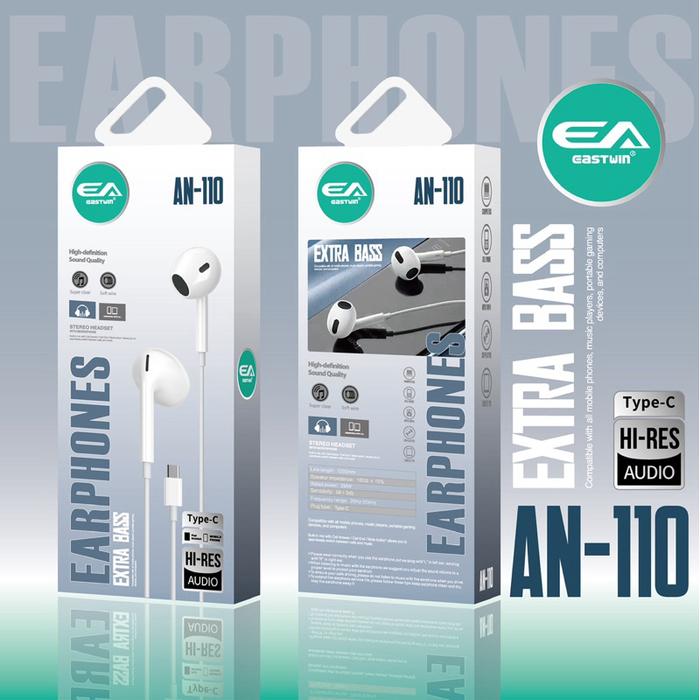 Gambar Headset Earphone Port Type C For Smartphone & Tablet AN-110 dari Premium Original Market undefined Tokopedia