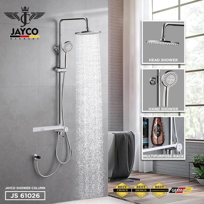 Gambar JAYCO Paket Bundling Shower Mandi Set Kran Mixer Air Panas Dingin - SHOWER ONLY dari PTJAYCO undefined Tokopedia