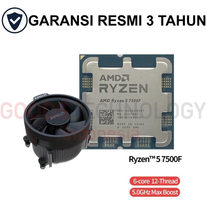 OEM Tray AM5 Socket 6-core 12-thread Processor AMD Ryzen 5 7500F