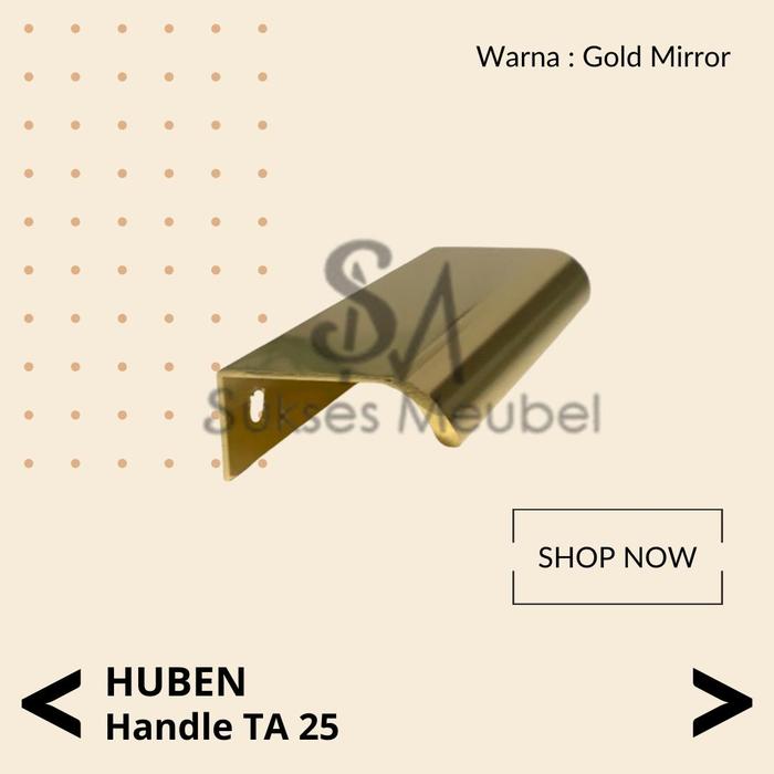 Gambar TA 25 - GM / HANDLE HUBEN / TARIKAN LACI HUBEN TA 25 GOLD MIRROR - 64 MM dari Sukses Meubel undefined Tokopedia