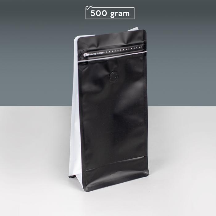 Gambar Flat Pouch - Coffee Bean Bag - Packaging Kopi 500 gram Valve 500gr - Putih dari Conalli undefined Tokopedia