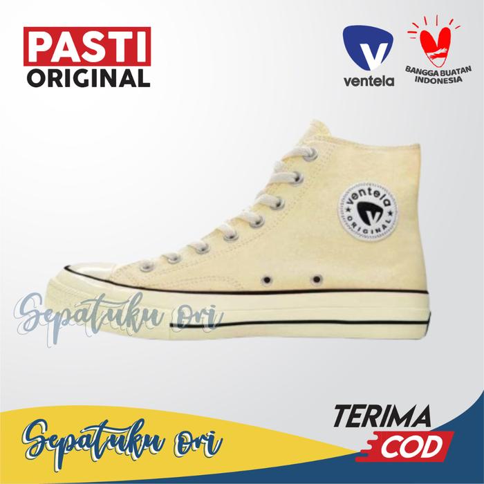 Sepatu Ventela BTS 70s High Cream Original 37
