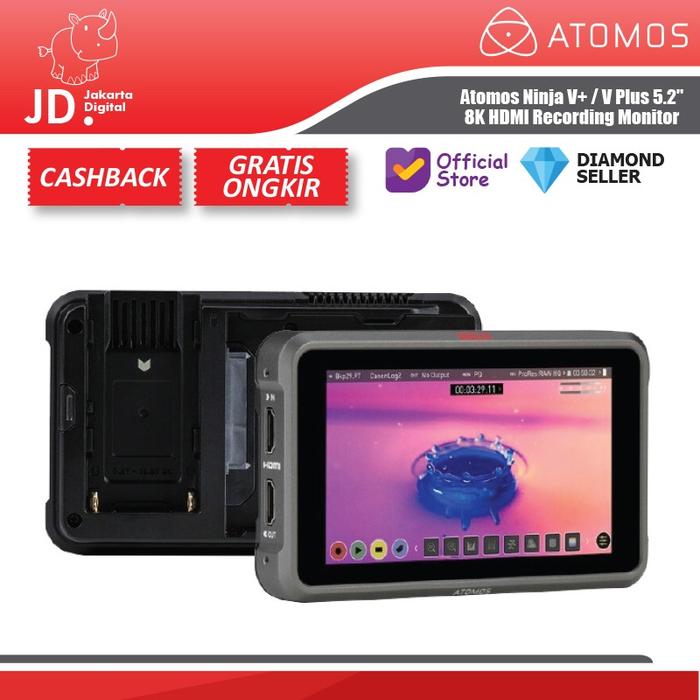 Promo Atomos Ninja V+ / V Plus 5.2" 8K HDMI Recording Monitor - PAKET A ...