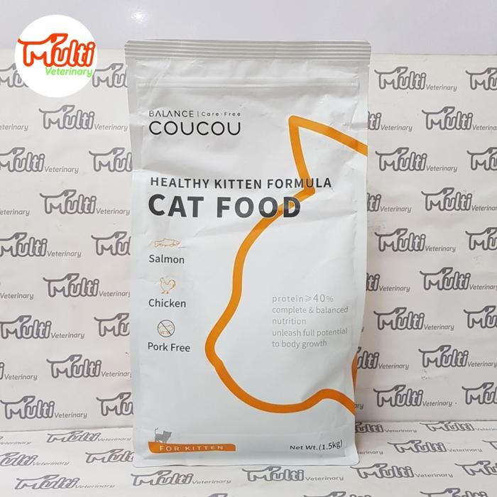 Gambar COUCOU CAT Kitten 1,5KG Makanan Anak Kucing Dry Food Cat Food - Salmon Chicken dari Multi Petshop undefined Tokopedia