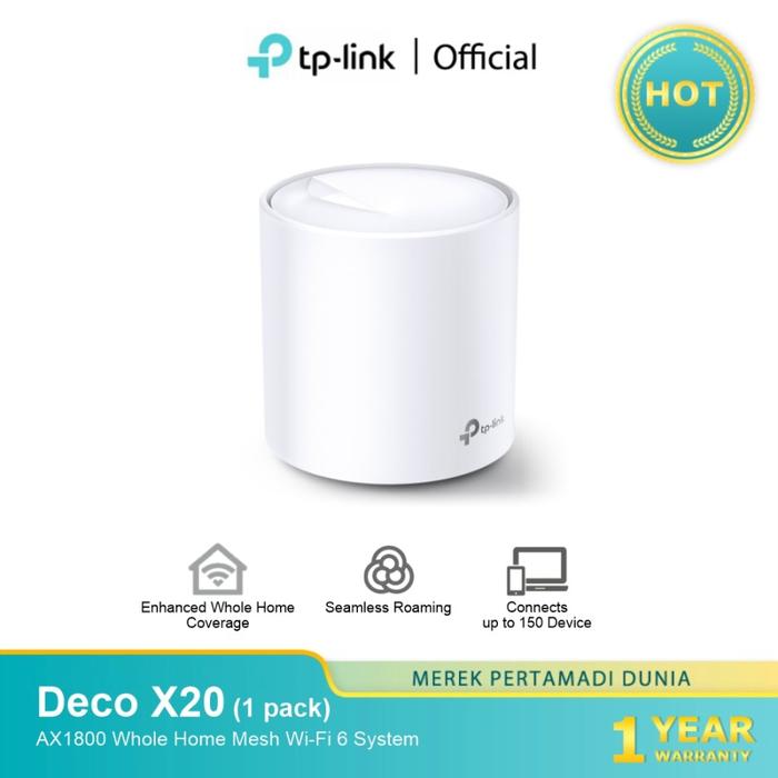 Gambar TP-Link Deco X20 1pack AX1800 Dual Band Gatotkaca Electronics dari Gatotkaca Electronics undefined Tokopedia