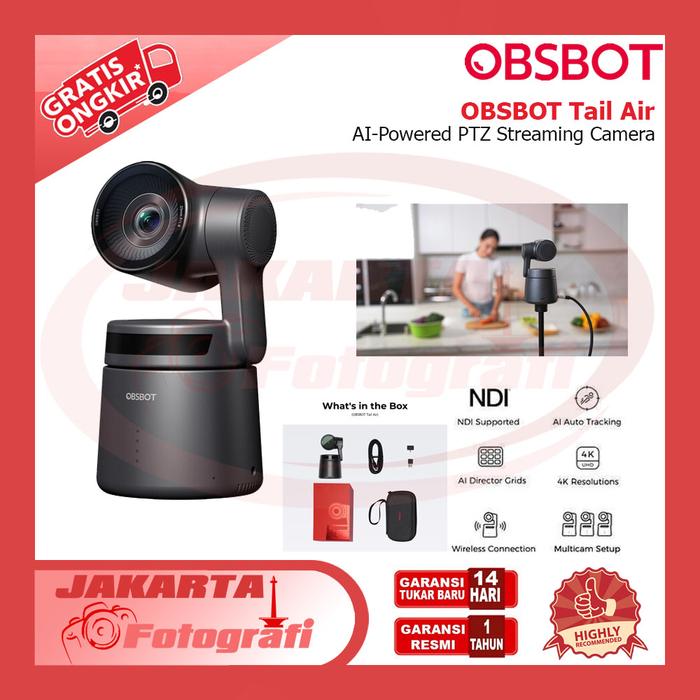 Gambar OBSBOT Tail Air AI-Powered PTZ Streaming Camera dari Jakarta Fotografi Shop undefined Tokopedia