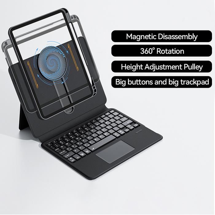 Gambar GOOJODOQ Gen 2 Detachable Magic Keyboard Magnetic Rotation for iPad - Hitam, Air/Pro 11" dari Goojodoq Professionals undefined Tokopedia