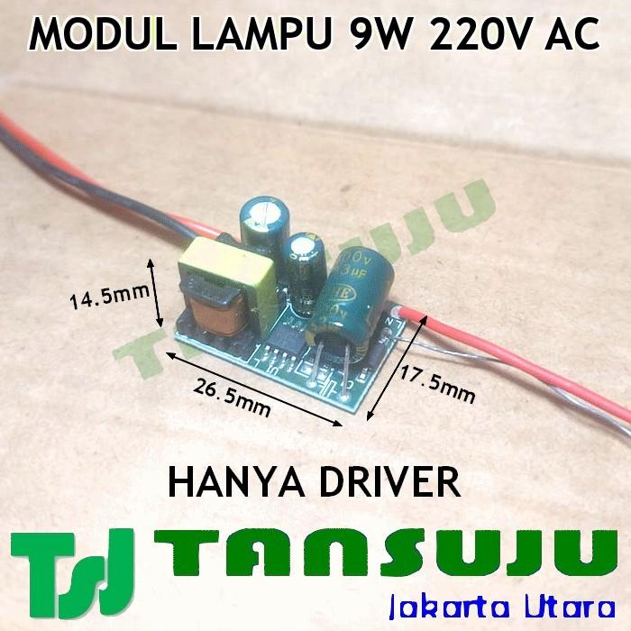 Gambar Modul Driver Lampu 9W 220V AC + Lampu LED 9W Siap Pakai PCB Aluminium - PCB Lampu 9W dari TANSUJU undefined 3 Tokopedia
