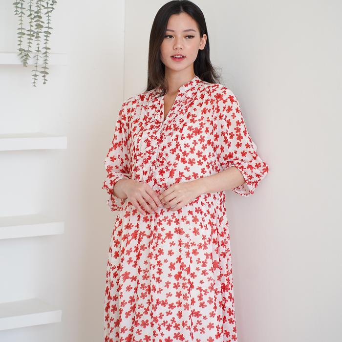 Gambar LOST AND FOUND VINTAGE RUBY DRESS Casual - RED DAISY dari LOST AND FOUND SHOPPE undefined Tokopedia