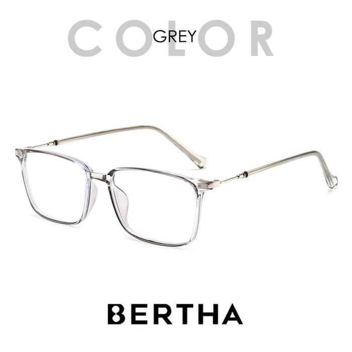 Gambar Kacamata Korea Kotak Anti Radiasi/Photocromic Bisa Req Minus TR 82221 - C3 GREY, ABR NORMAL dari Bertha Indonesia undefined Tokopedia