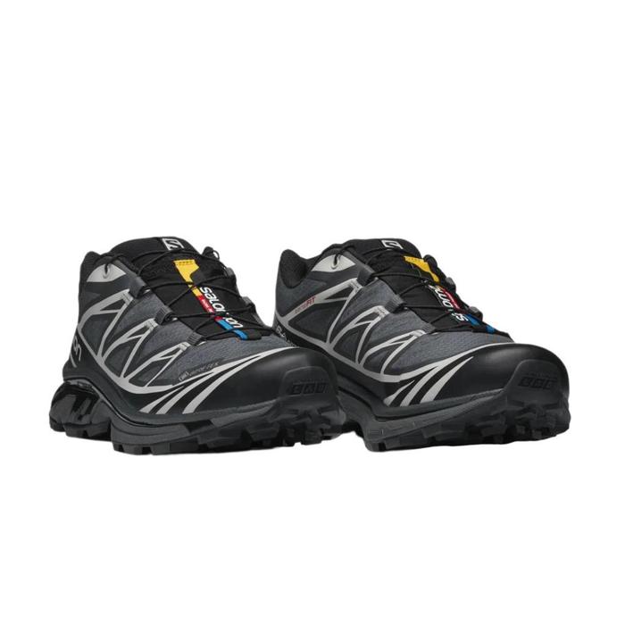 Gambar Sepatu Salomon Xt 6 Gtx Men's Hiking Shoes Black Ebony Lunar Rock - Black Lunar, 42 dari Dagelstore.id undefined Tokopedia