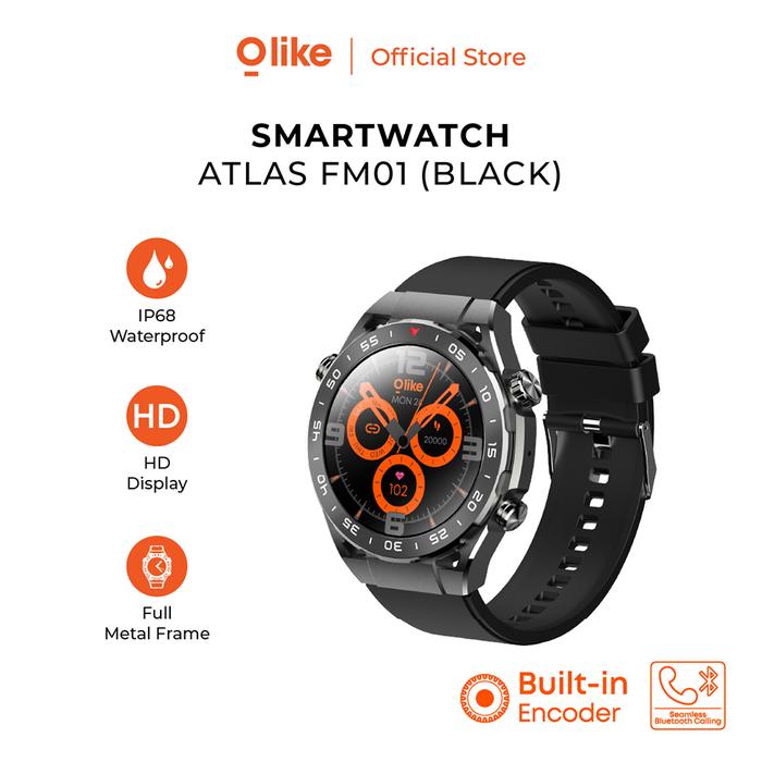 Gambar Olike FM01 ATLAS Smartwatch HD 1.39" Jam tangan Bluetooth Call IP68 - Black dari Rajapurna Elektrik Indonesia undefined Tokopedia