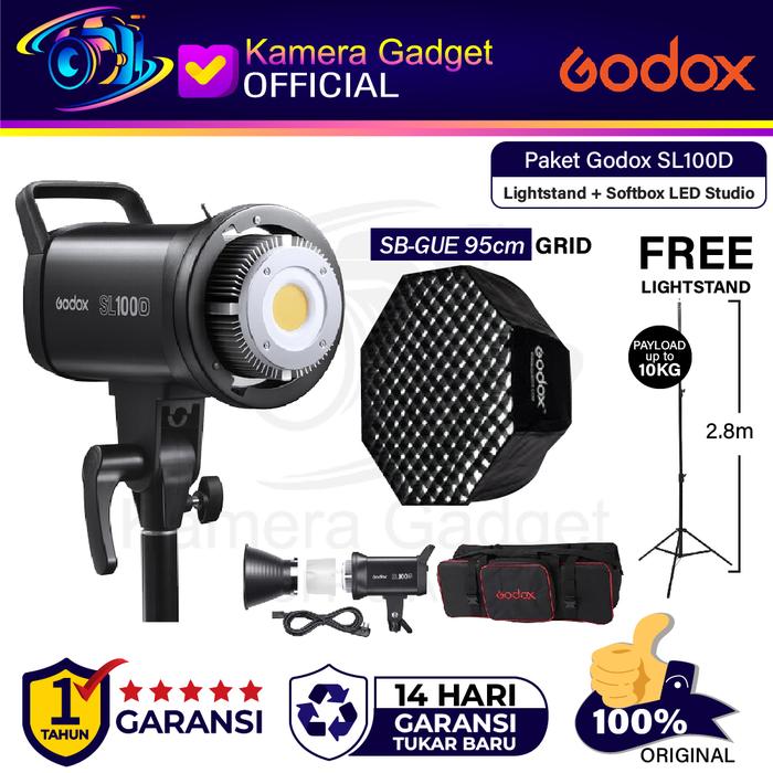 Sl100 Plus Promo Godox SL100D SL 100D SL100 D Plus Lightstand, Softbox Tas Resmi ...