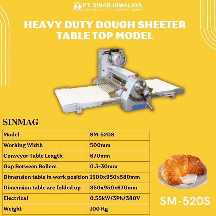 Jual SM520S LIGHT DUTY DOUGH SHEETER MESIN BAKERY Jakarta Pusat