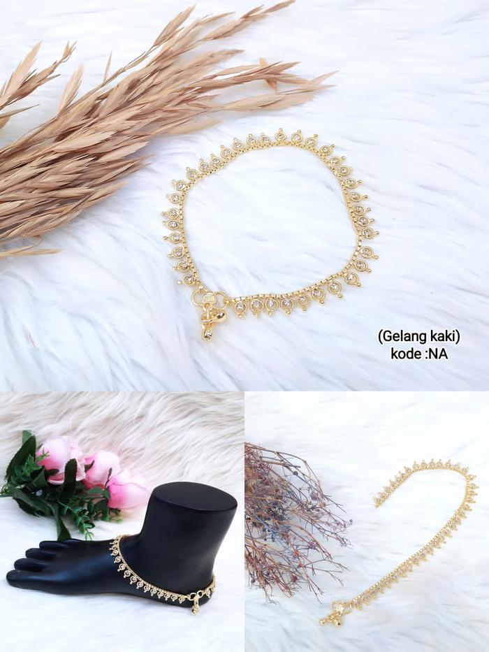 Gambar Aksesoris Gelang Kaki india /gelang murah/ gelang gold /hiasan I - MO1 dari Indian Village_NEW undefined Tokopedia