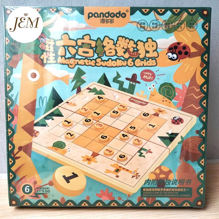 Gambar Mainan Edukasi Anak Logika Sudoku untuk Menengah 6x6 Magnetik dari JEM_Shop undefined Tokopedia
