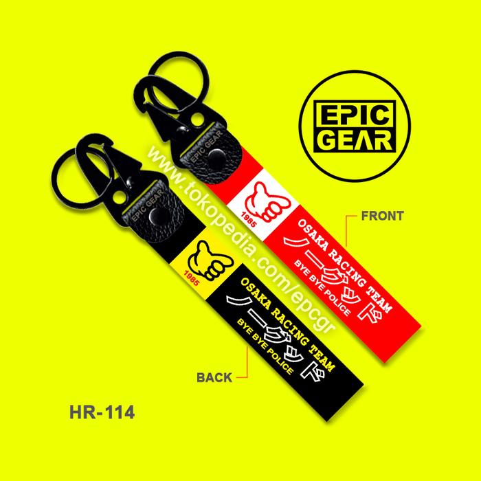 Gambar Gantungan Kunci JDM No Good Osaka Racing Team Bye Police NG Japan Slap - HR-Type dari Epic Gear undefined Tokopedia