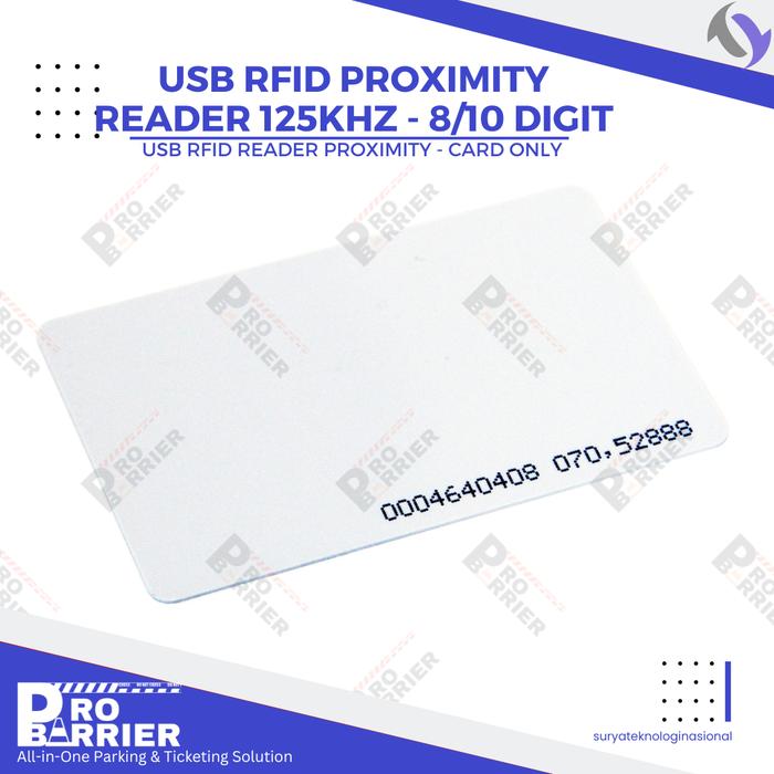 Gambar USB RFID Reader 125kHz Desktop Proximity Reader - Card Only dari Pro Barrier_NEW undefined Tokopedia